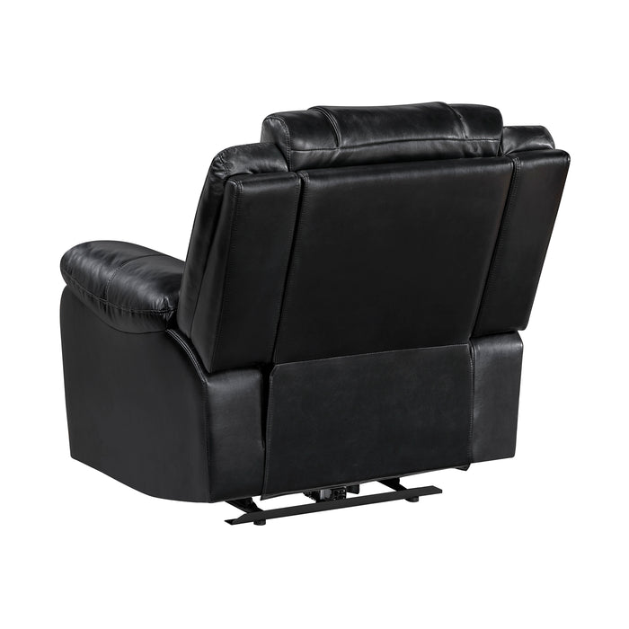 OakvillePark Orinthal Faux Leather Power Recliner with LED and Charging Ports