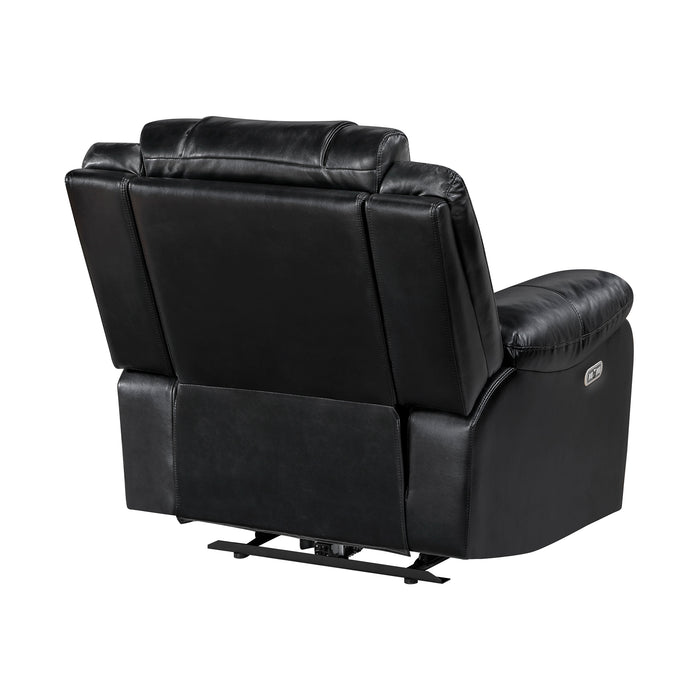 OakvillePark Orinthal Faux Leather Power Recliner with LED and Charging Ports