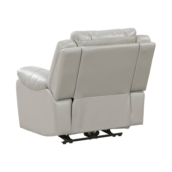 OakvillePark Orinthal Faux Leather Power Recliner with LED and Charging Ports