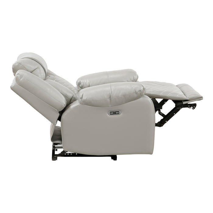OakvillePark Orinthal Faux Leather Power Recliner with LED and Charging Ports