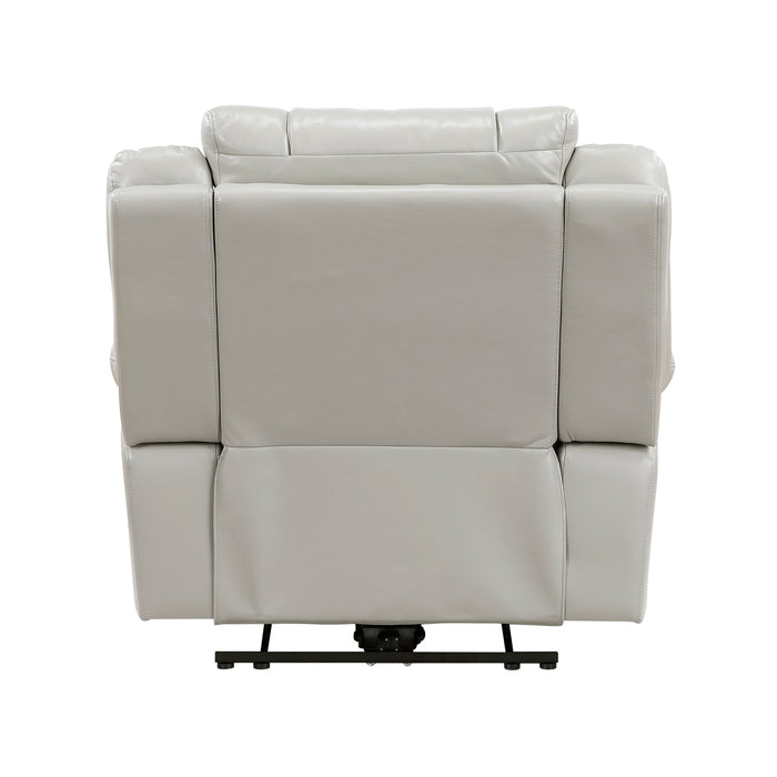 OakvillePark Orinthal Faux Leather Power Recliner with LED and Charging Ports