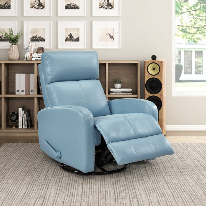 OakvillePark Bramblecrest Leather Swivel Glider Recliner