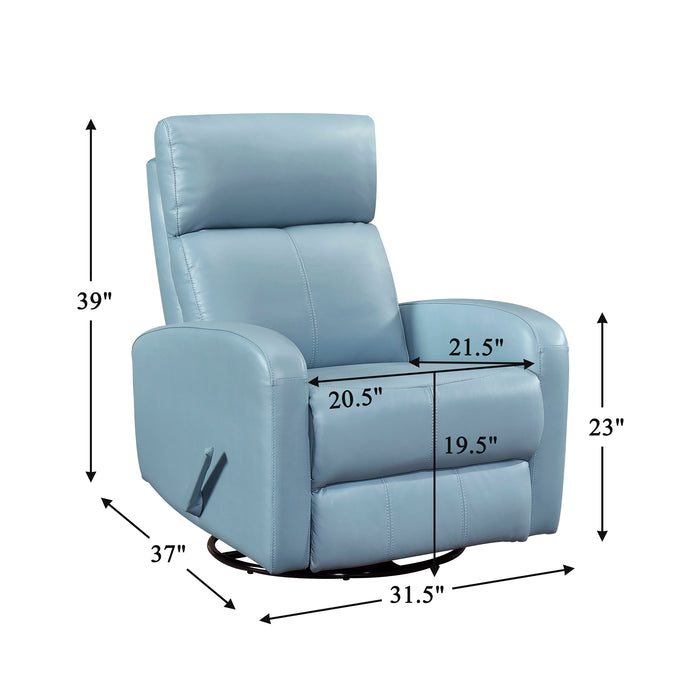 OakvillePark Bramblecrest Leather Swivel Glider Recliner