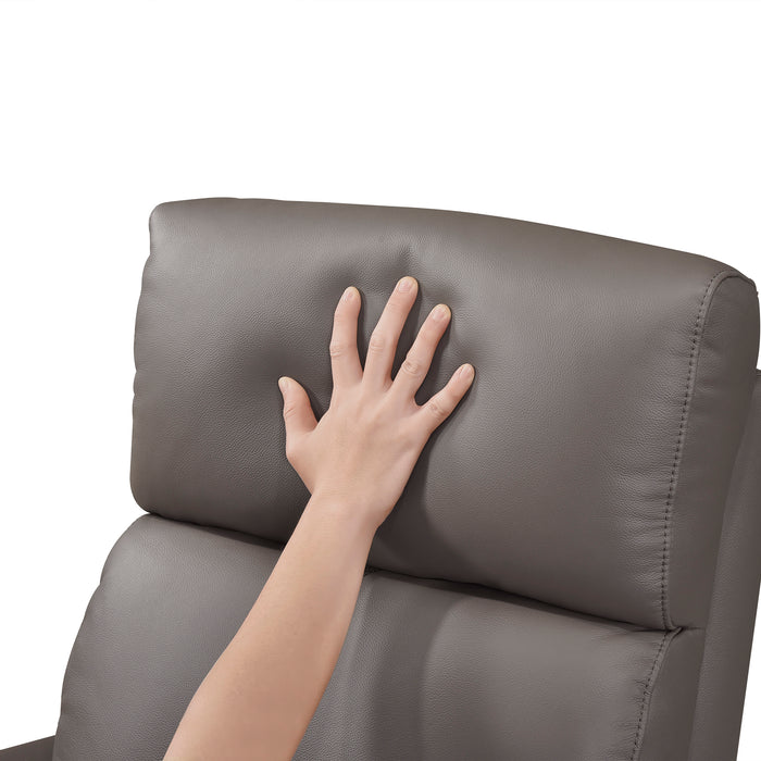 OakvillePark Bramblecrest Leather Swivel Glider Recliner