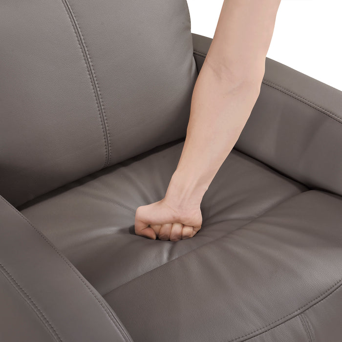 OakvillePark Bramblecrest Leather Swivel Glider Recliner