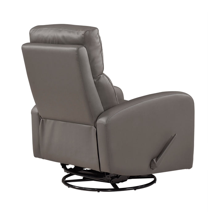 OakvillePark Bramblecrest Leather Swivel Glider Recliner