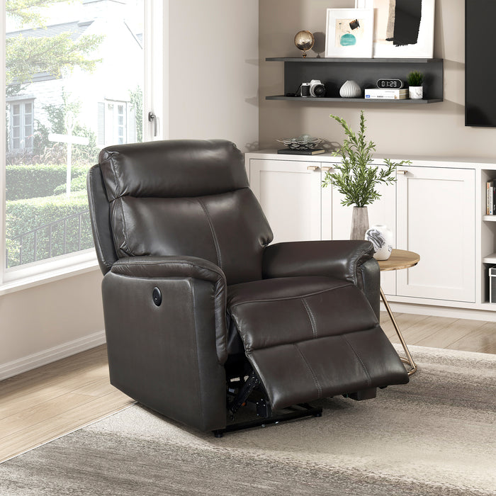 OakvillePark Sylviette Leather Power Recliner