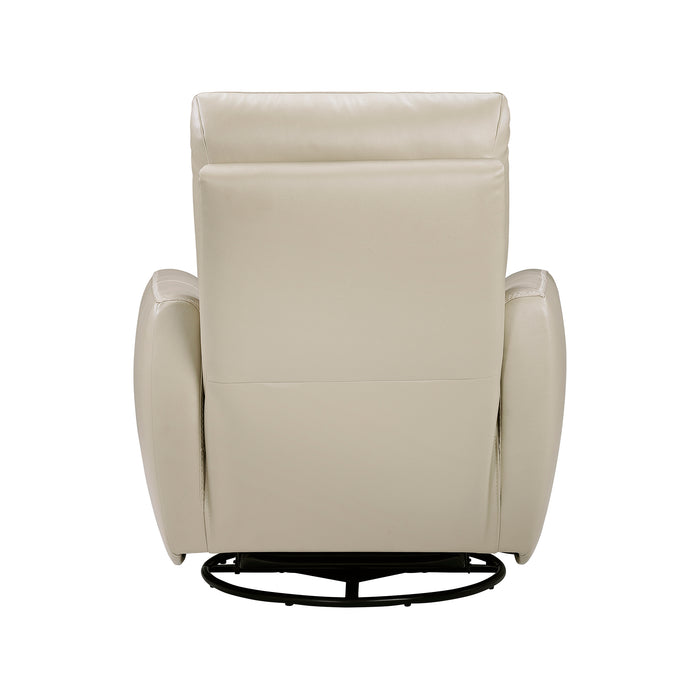 OakvillePark Ashwyn Bay Leather Manual Swivel Glider Recliner