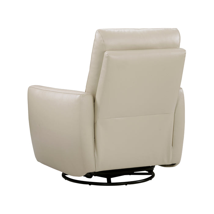 OakvillePark Ashwyn Bay Leather Manual Swivel Glider Recliner