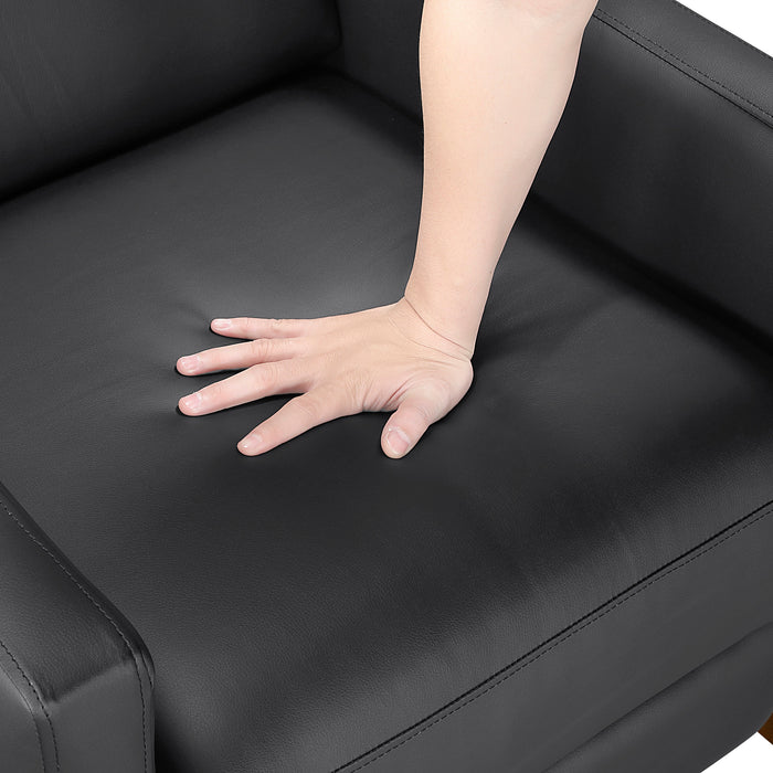OakvillePark Velora Faux Leather Push Back Manual Recliner