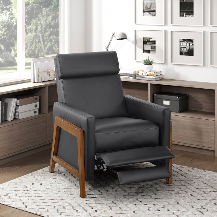 OakvillePark Velora Faux Leather Push Back Manual Recliner