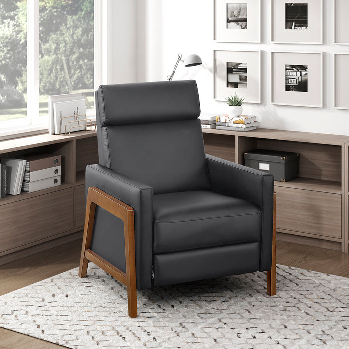 OakvillePark Velora Faux Leather Push Back Manual Recliner