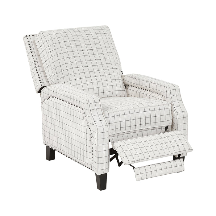 OakvillePark Sylenthall Textured Fabric Manual Push Back Recliner