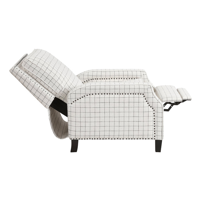 OakvillePark Sylenthall Textured Fabric Manual Push Back Recliner