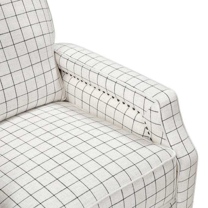 OakvillePark Sylenthall Textured Fabric Manual Push Back Recliner