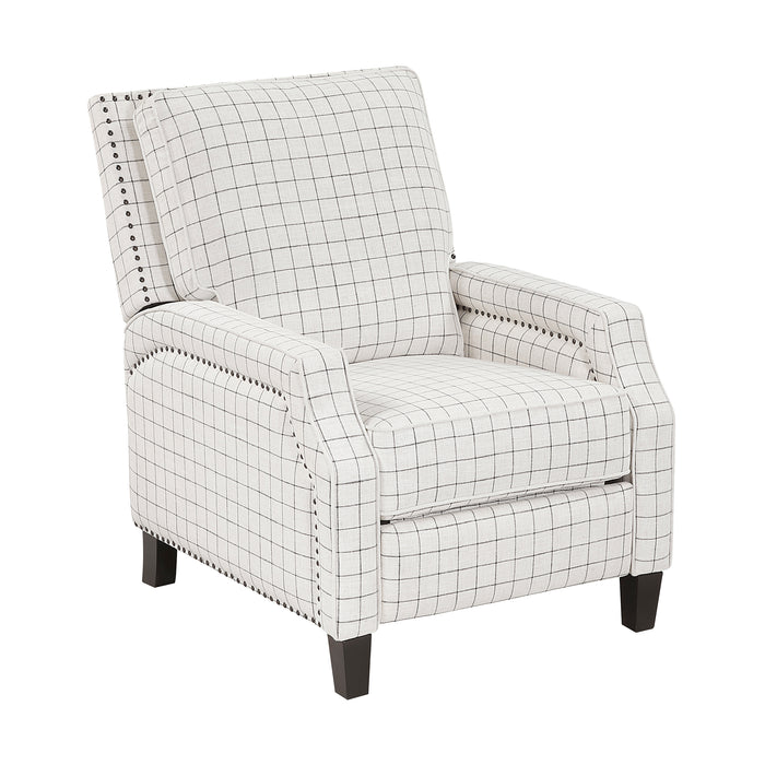 OakvillePark Sylenthall Textured Fabric Manual Push Back Recliner