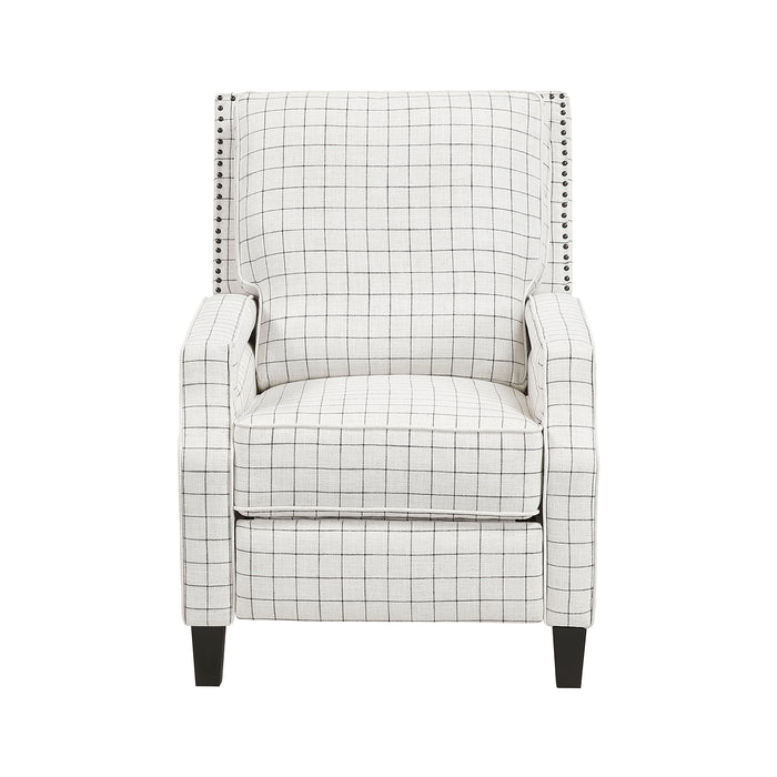 OakvillePark Sylenthall Textured Fabric Manual Push Back Recliner