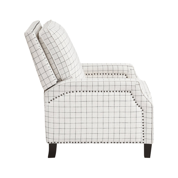 OakvillePark Sylenthall Textured Fabric Manual Push Back Recliner