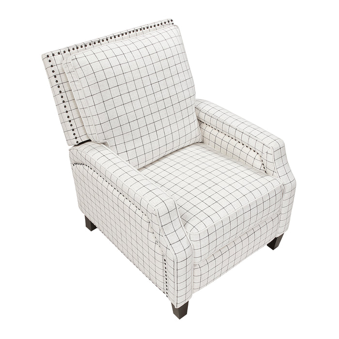 OakvillePark Sylenthall Textured Fabric Manual Push Back Recliner