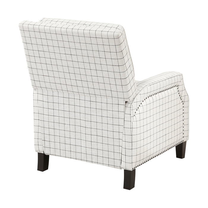 OakvillePark Sylenthall Textured Fabric Manual Push Back Recliner