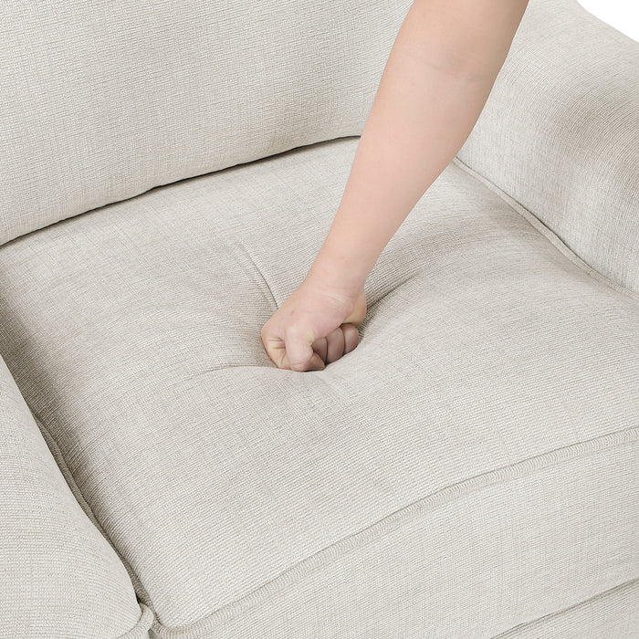 OakvillePark Coraelis Chenille Manual Swivel Recliner