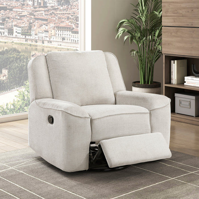 OakvillePark Coraelis Chenille Manual Swivel Recliner