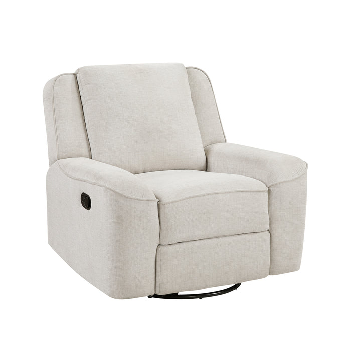 OakvillePark Coraelis Chenille Manual Swivel Recliner