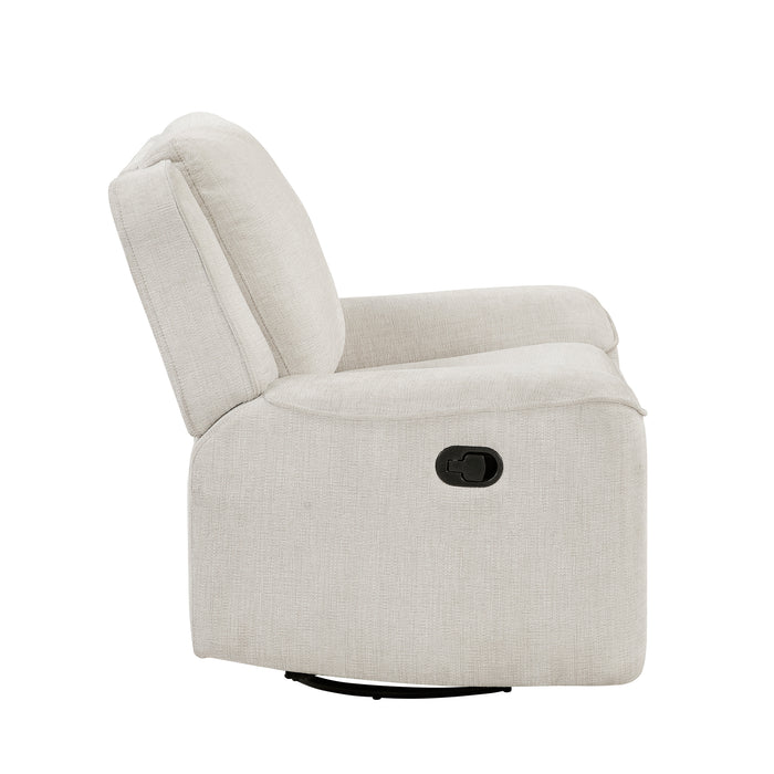 OakvillePark Coraelis Chenille Manual Swivel Recliner