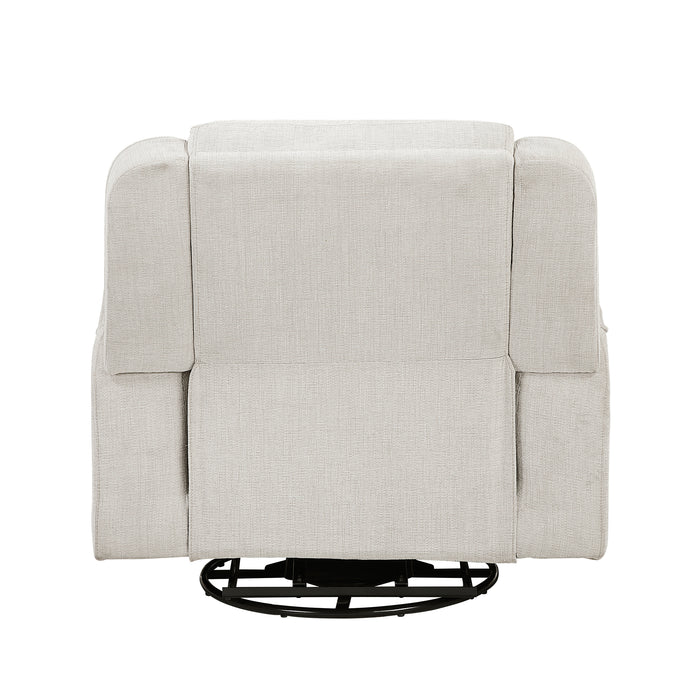 OakvillePark Coraelis Chenille Manual Swivel Recliner