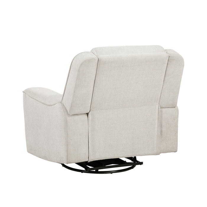 OakvillePark Coraelis Chenille Manual Swivel Recliner