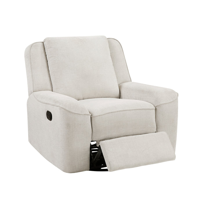 OakvillePark Coraelis Chenille Manual Swivel Recliner