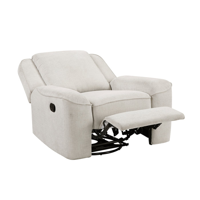 OakvillePark Coraelis Chenille Manual Swivel Recliner