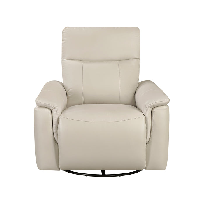 OakvillePark Wildfern Leather Manual Swivel Glider Recliner