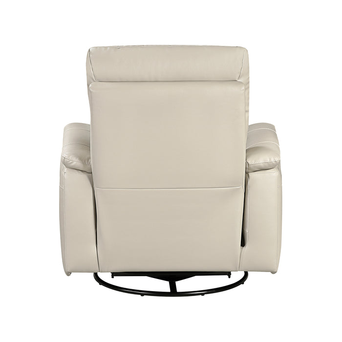 OakvillePark Wildfern Leather Manual Swivel Glider Recliner