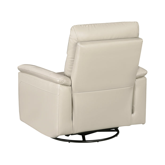 OakvillePark Wildfern Leather Manual Swivel Glider Recliner