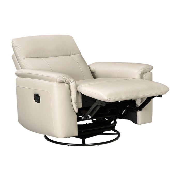 OakvillePark Wildfern Leather Manual Swivel Glider Recliner