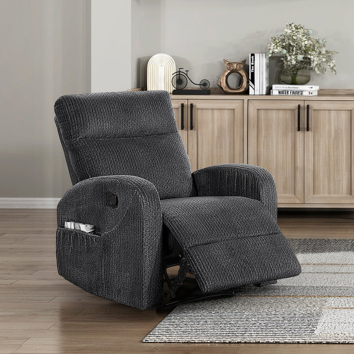 OakvillePark Brava Microfiber / Faux Leather Manual Recliner