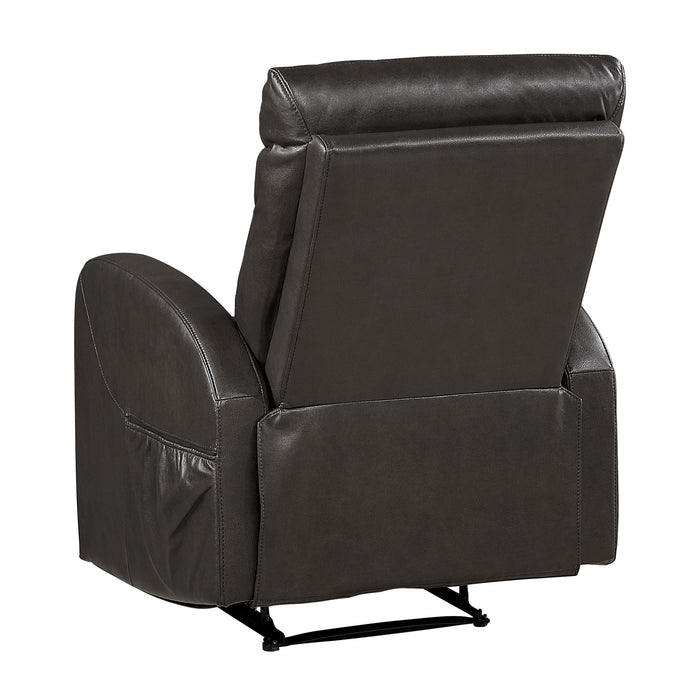 OakvillePark Brava Microfiber / Faux Leather Manual Recliner