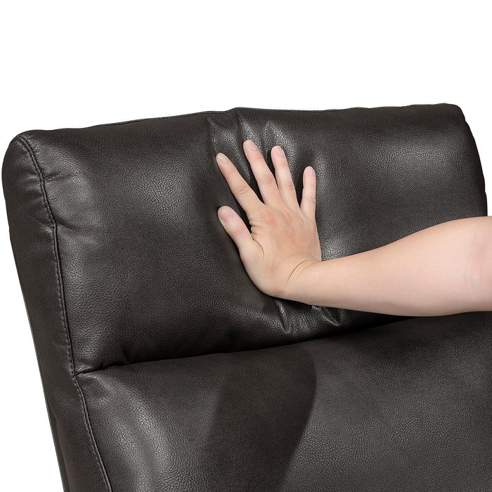 OakvillePark Brava Microfiber / Faux Leather Manual Recliner