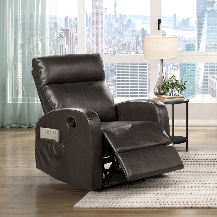 OakvillePark Brava Microfiber / Faux Leather Manual Recliner