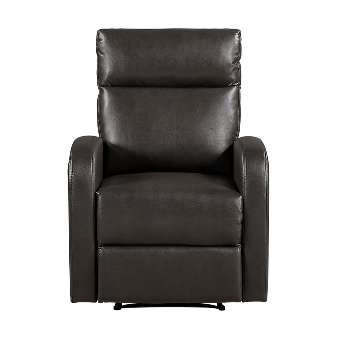 OakvillePark Brava Microfiber / Faux Leather Manual Recliner