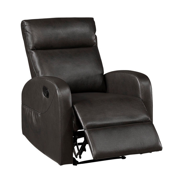 OakvillePark Brava Microfiber / Faux Leather Manual Recliner