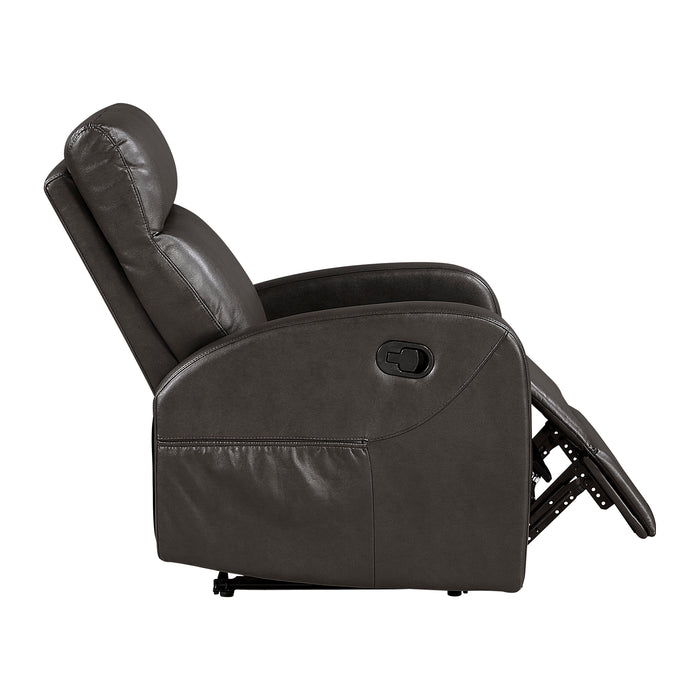 OakvillePark Brava Microfiber / Faux Leather Manual Recliner