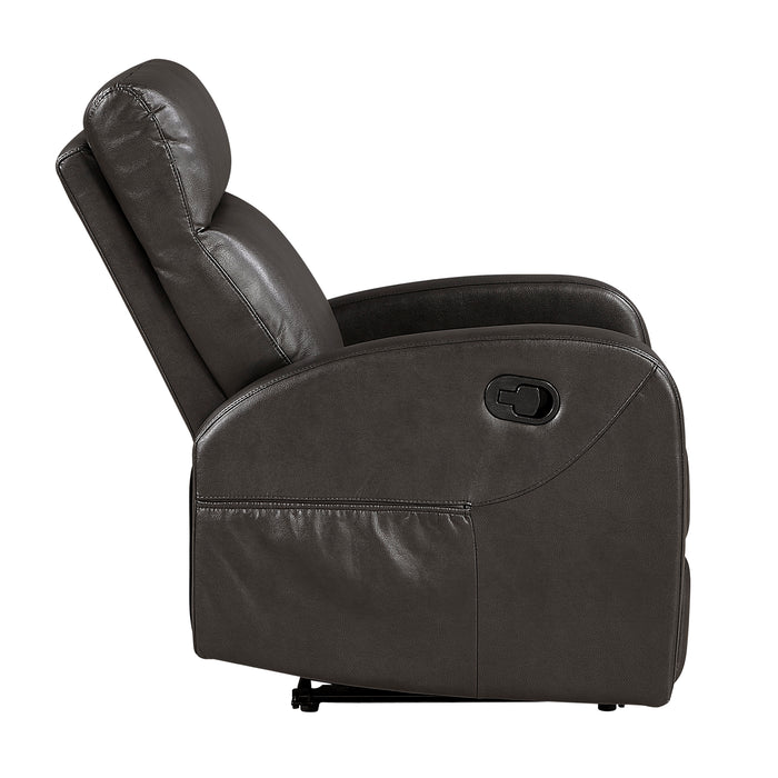 OakvillePark Brava Microfiber / Faux Leather Manual Recliner