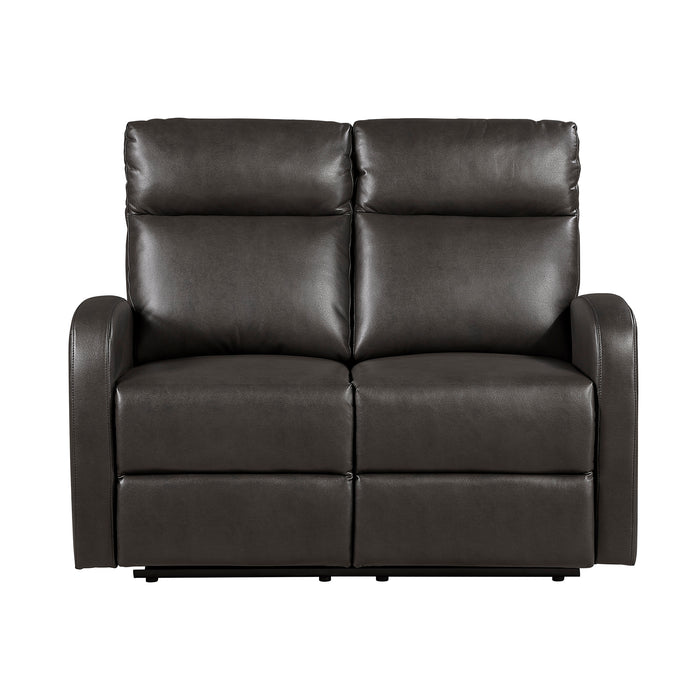 OakvillePark Brava Microfiber / Faux Leathe Double Manual Reclining Loveseat