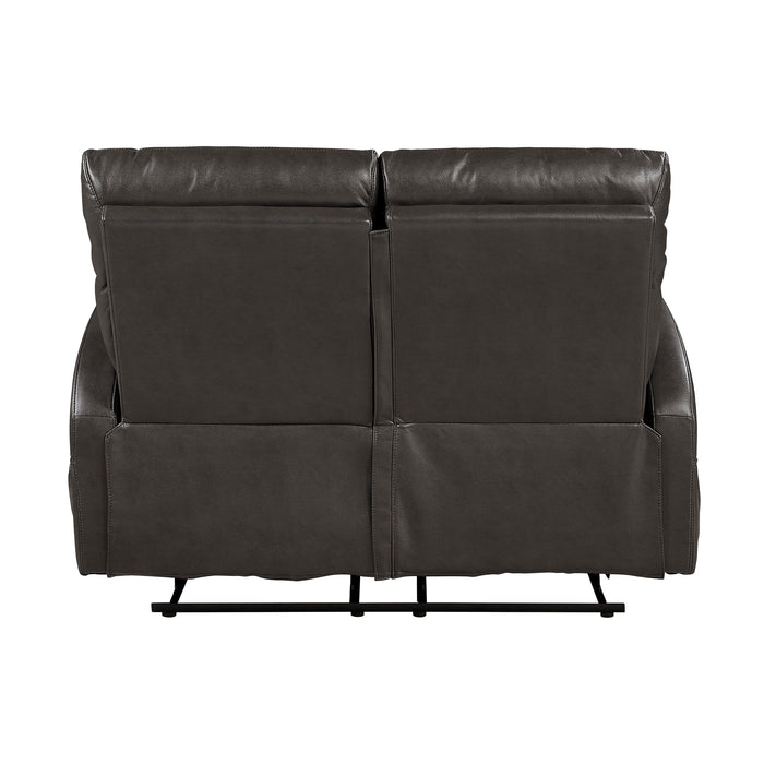OakvillePark Brava Microfiber / Faux Leathe Double Manual Reclining Loveseat