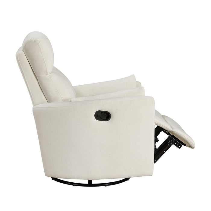OakvillePark Allura Microfiber Swivel Glider Manual Recliner