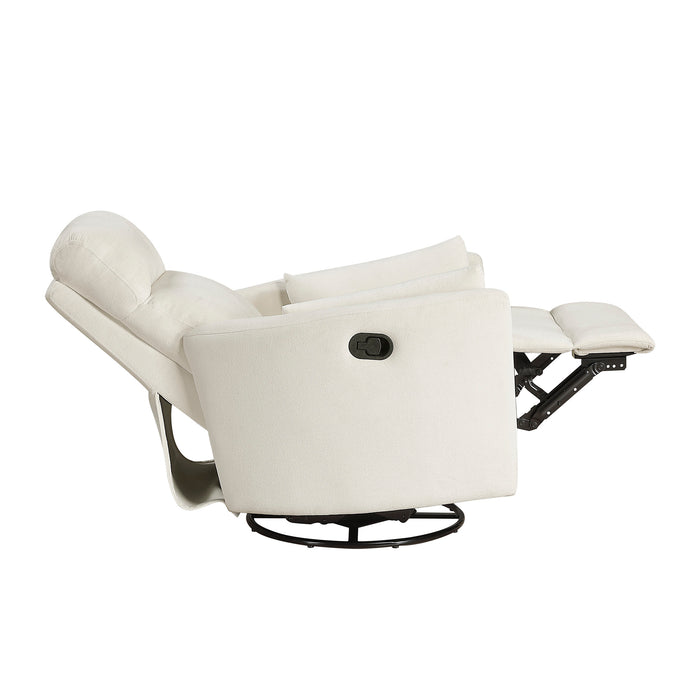 OakvillePark Allura Microfiber Swivel Glider Manual Recliner