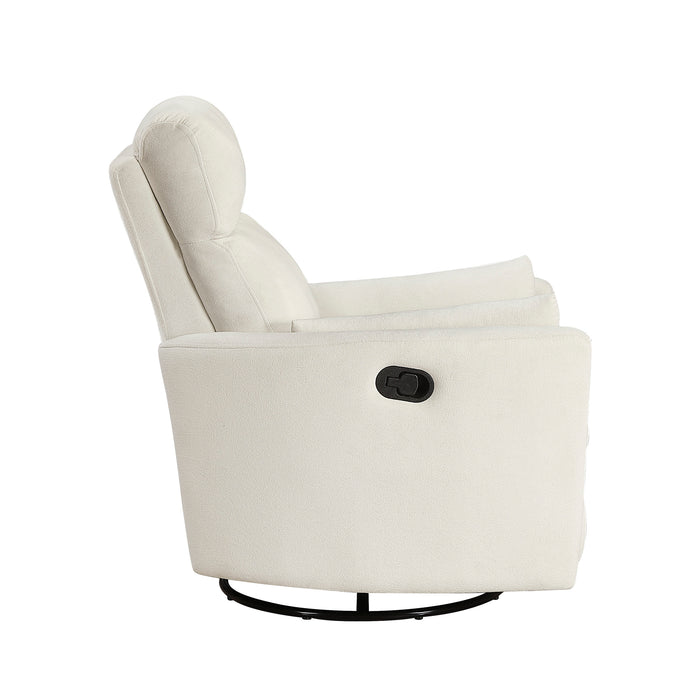 OakvillePark Allura Microfiber Swivel Glider Manual Recliner