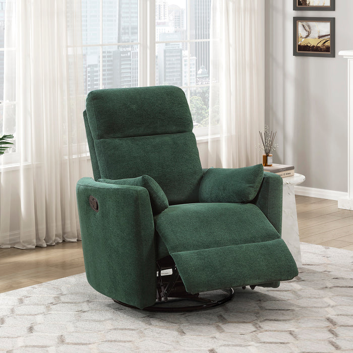 OakvillePark Allura Microfiber Swivel Glider Manual Recliner